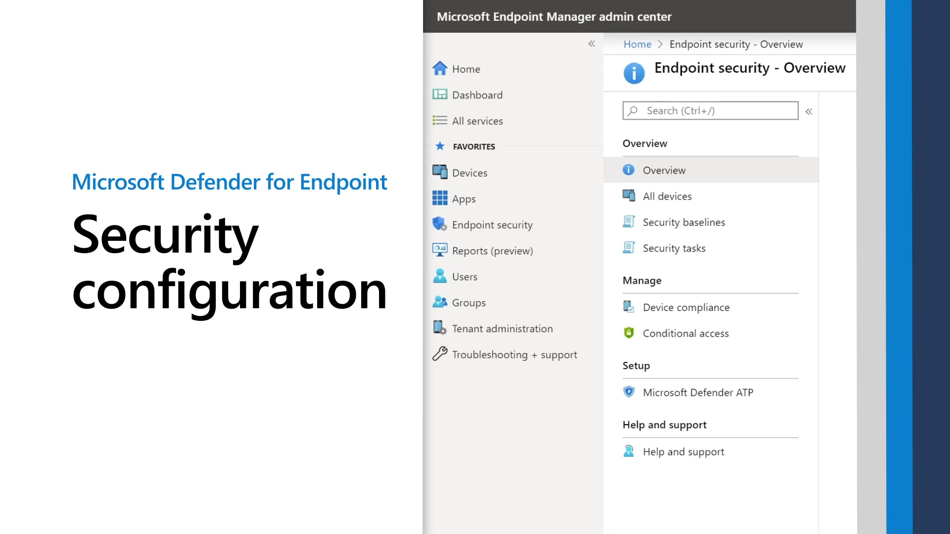 Microsoft endpoint manager. Майкрософт Дефендер. Security configuration.