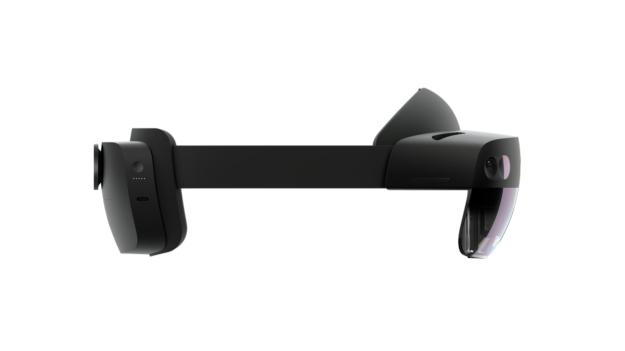 Right side view of HoloLens 2 Industrial Edition device.