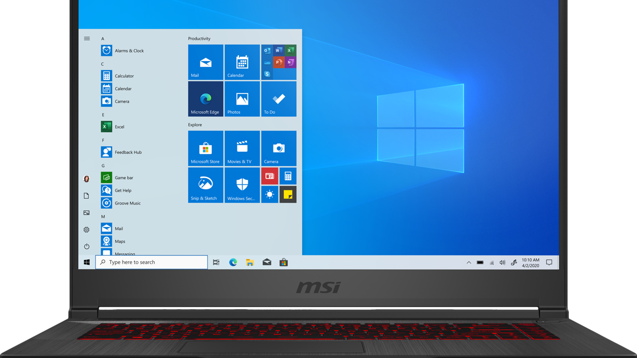 MSI GF65 Thin 15.6 Gaming Laptop
