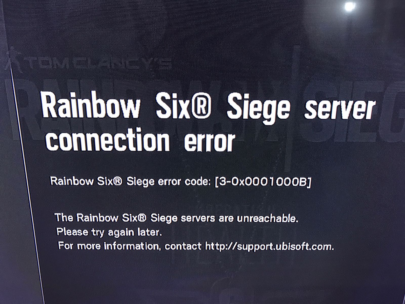 Download error siege